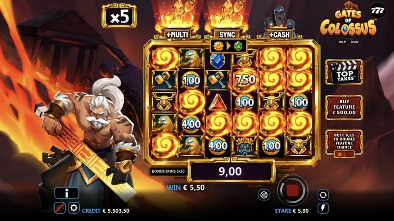 Gates of Colossus MultiChase – vindende kombination i basisspillet